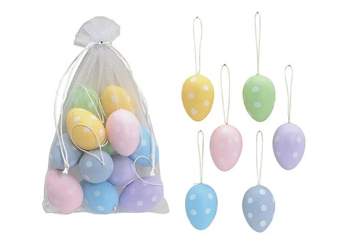 Ostereier 12er set - ostereier, osterdeko