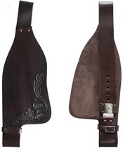 Dunkelbraun Leder Western