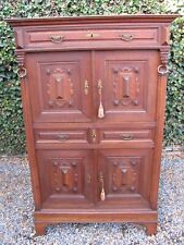 antikes Gründerzeit Vertiko Eiche Löwenköpfe Messing Ringe  Lieferung möglich