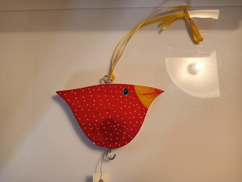 Roter holz vogel deko - roter,