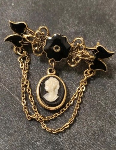 Vintage brosche kamee - vintage,