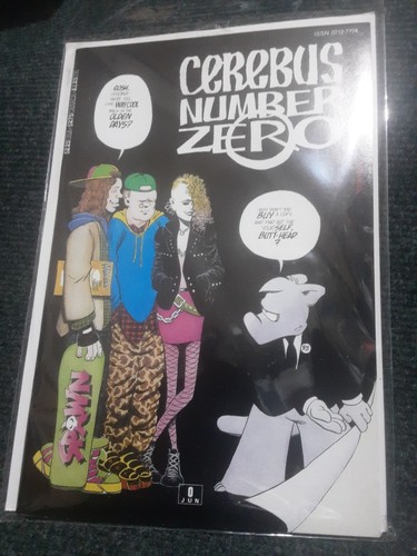 Cerebus gold logo number zero - logo,