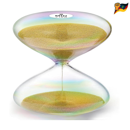 Sanduhr minuten gold - gold, glas
