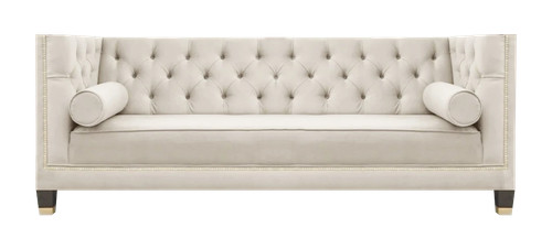 Chesterfield weiß sofa couch - weiß,