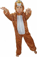 KINDER TIGER PLÜSCHKOSTÜM # Karneval Fasching Tier Plüsch Kostüm Jungen Mädchen