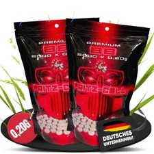 2 x 5000 Airsoft Softair Premium BBs 6mm Fritz-Cell 0,20g im Beutel