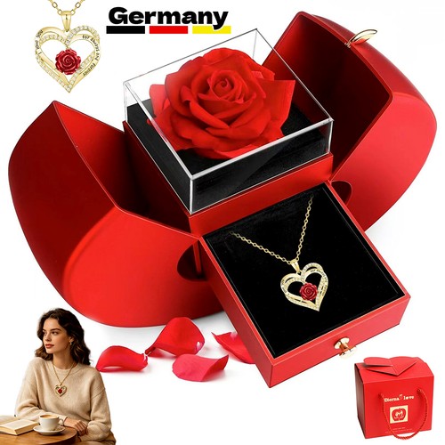 Ewige echte rose mit - ewige, herz