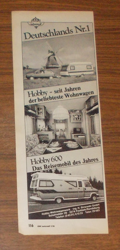 Seltene werbung hobby 600 - hobby,