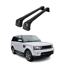 Dachträger für Land Rover Range Rover Sport L320 2005-2013 75kg Alu Schwarz 2tlg