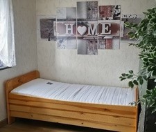 Echtholzbett hoch 100x200