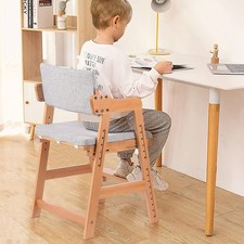 Hochstuhl Buchenholz Kinderstuhl 6 Stufen höhenverstellbar Lehrstuhl 90 kg