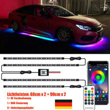 Auto LED Unterbodenbeleuchtung X4 RGB Neon Underglow Atmosphäre Lichtleiste App