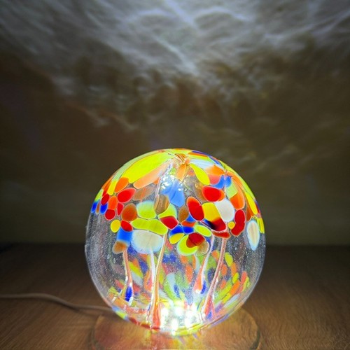 Hexenkugel lampe 12cm bunt - hexenkugel,