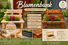 Blumenbank Holz mit