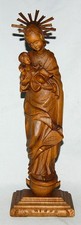 Holzfigur, Madonna mit