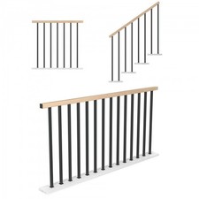 Treppengeländer Stahl Schwarz