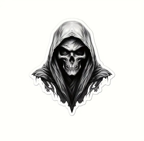 Skelett aufkleber totenkopf - aufkleber,