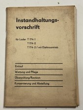 Instandhaltungsvorschrift Lader Mobildrehkran T 174-1  174-2  174-2 Elektroantr.