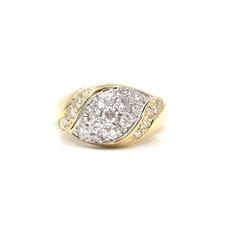 18ct yellow gold ring 750 - ,