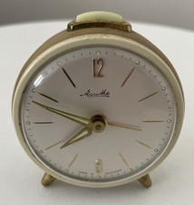 Vintage Mauthe Wecker Tischwecker mechanisch mit Handaufzug | Made in Germany