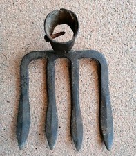 Altes Werkzeug Kartoffel Hacke handgeschmiedet Vintage Deko Bauern