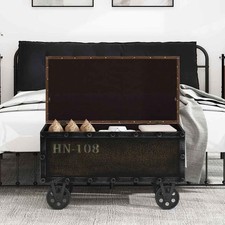 Massivholz Truhenbank