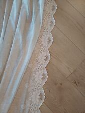 4 Gardinen mit Kräuselband Seitenschals 60 cm Breite x 165 cm Länge,