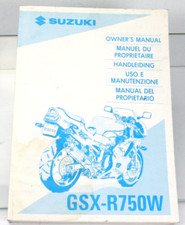 Suzuki GSX-R 750 W GSX-R750W Betriebsanleitung Fahrerhandbuch R S