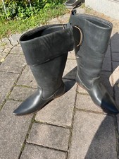 Handgefertigter, mittelalterlicher Lederstiefel für Herren, Gr. 41