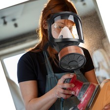 Atemschutz Vollgesichts Gasmaske Staubmaske Lackiermaske Atemschutzmaske MF14