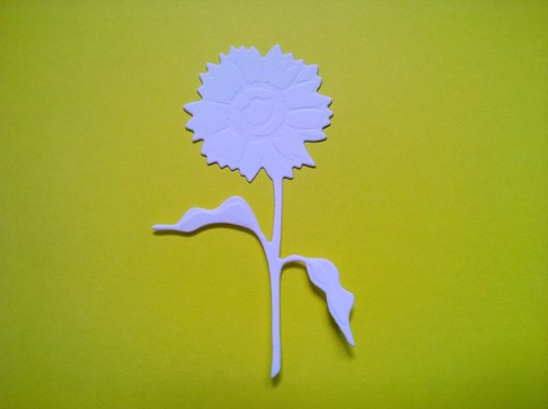 Gestanzte sonnenblume - gestanzte,