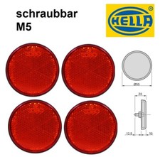 4 x Hella Rückstrahler
