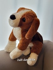IKEA Hund dog GOSIG VALP Stofftier Kuscheltier  Braun & Weiß *