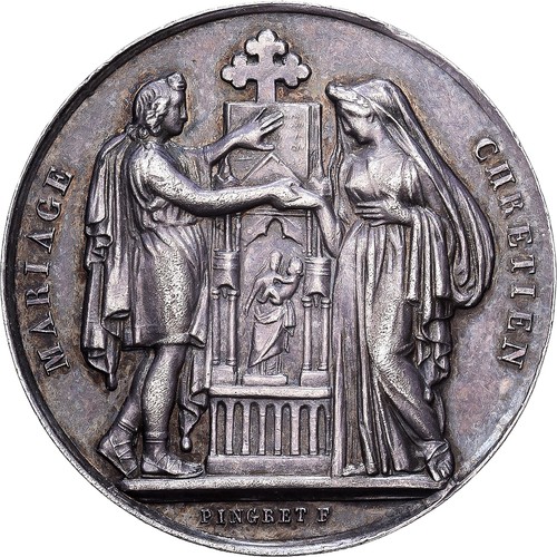 Frankreich medal mariage - frankreich,, medal,