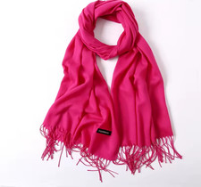 XXL Damen Herren Winter Schal Strickschal Stola Halstuch Kaschmir Fransen uni 85