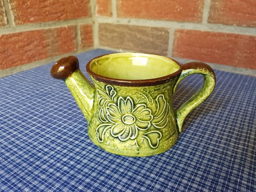 Vintage gießkanne keramik - gießkanne,