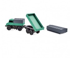 MB Unimog mit Hänger Forst H0 in 1:87 als Set mit Fernsteuerung Carson 500504165