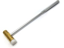 Uhrmacherhammer ALU , Messingkopf und Kunststoffeinsatz