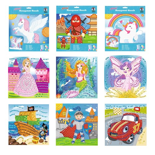 Ursus moosgummi mosaik glitter - moosgummi,