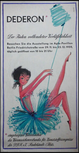 Werbung dederon ddr 1959 - werbung,