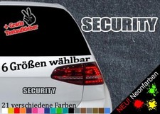 Bodyguard Aufkleber SECURITY Sticker Sicherheitsdienst Türsteher JDM Aufpasser