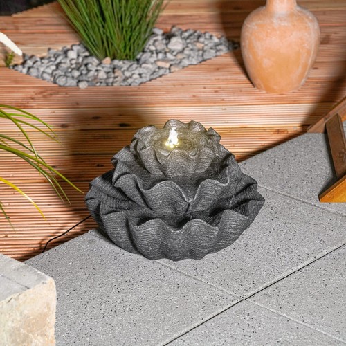Esotec solar muschelbrunnen - solar,