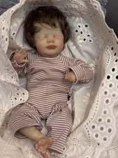 OOAK Realistische Mini Reborn Puppe Handbemalt mit Micro Rooted Hair