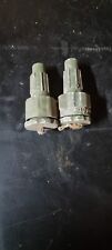 2 Alte Stromstecker Metall Stecker  Elektronik  Strom Antik Vintage /N 7