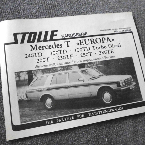Mercedes w123 leichenwagen - mercedes,