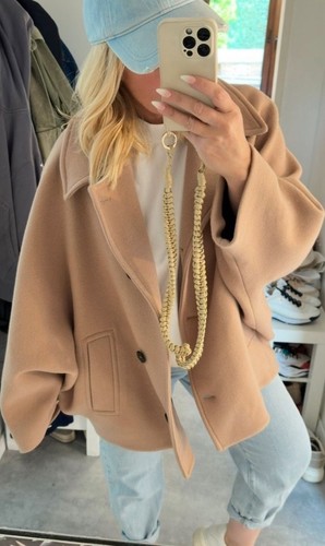 Zara virale woll caban jacke - virale,