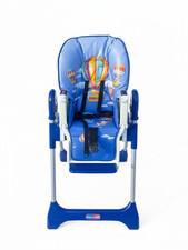Chicco Hochstuhl – Modell „Polly“(blau, Heißluftballon-Motiv) Neu