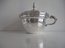 Deckeldose mit Henkel Silber