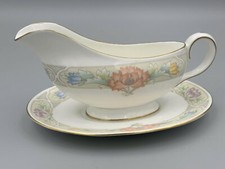 Aynsley Pfingstrose - Sauciere mit Griff und Ständer.