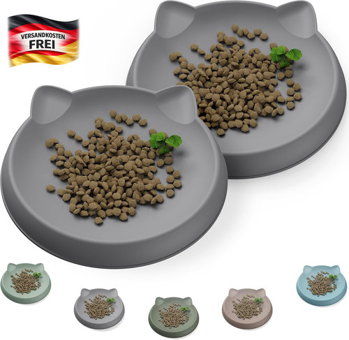Katzenfutternapf silikon 2er - katzenfutternapf,